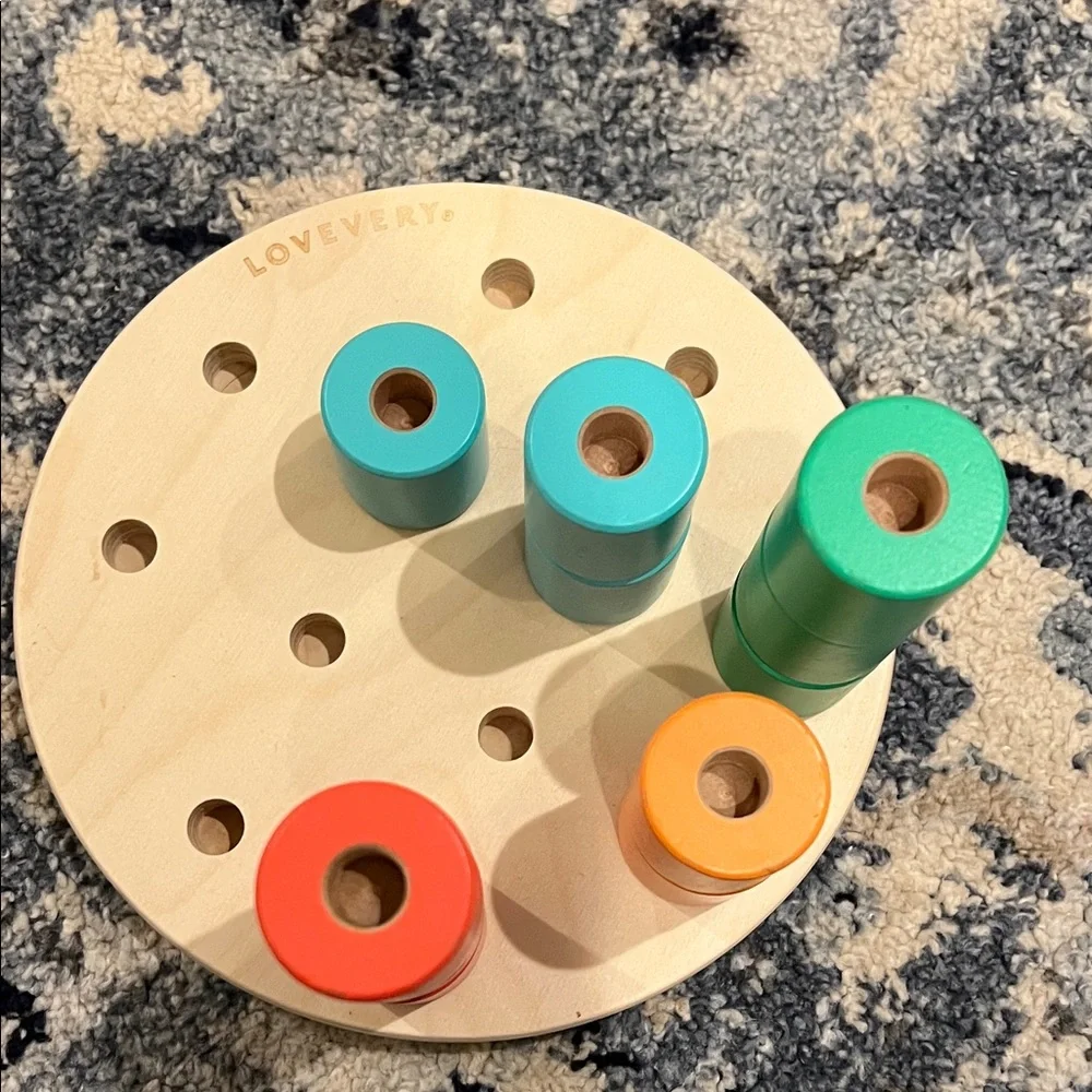 Colorful Peg Board by Lovevery